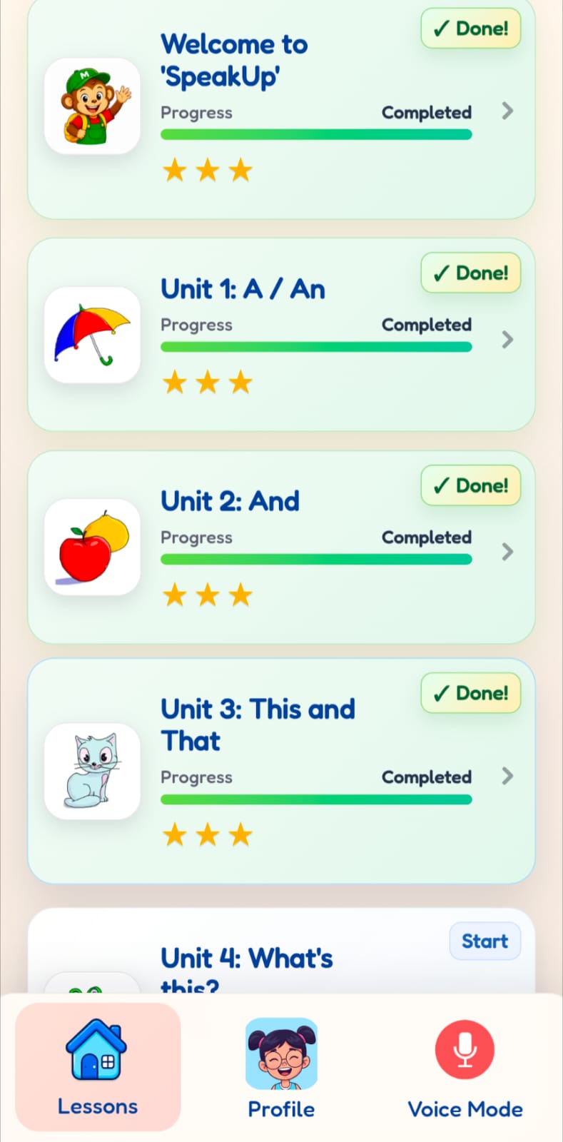 Lesson units
